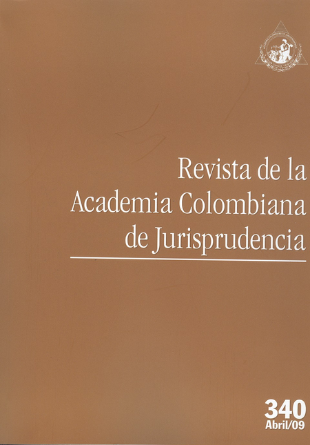 Portada de REV. ACADEMIA COLOMBIANA # 340 DE JURISPRUDENCIA