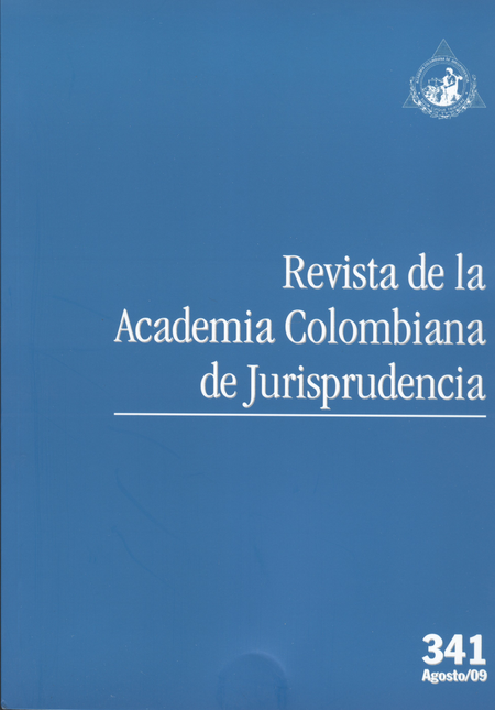 Portada de REV. ACADEMIA COLOMBIANA # 341 DE JURISPRUDENCIA
