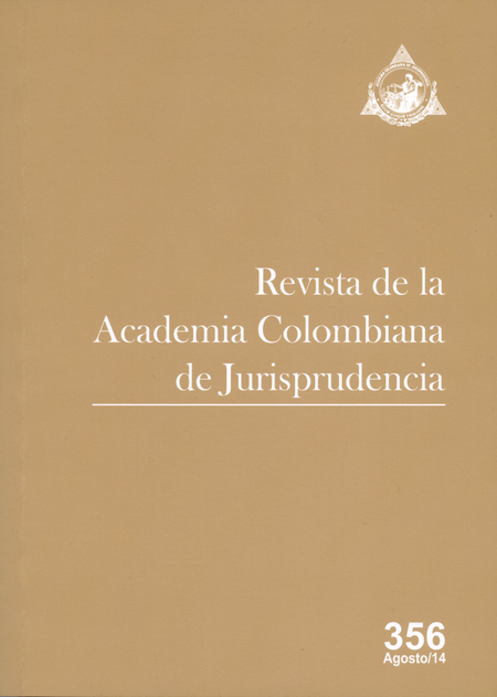 Portada de REV. ACADEMIA COLOMBIANA # 356 DE JURISPRUDENCIA