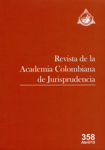 Portada de REV. ACADEMIA COLOMBIANA # 358 DE JURISPRUDENCIA