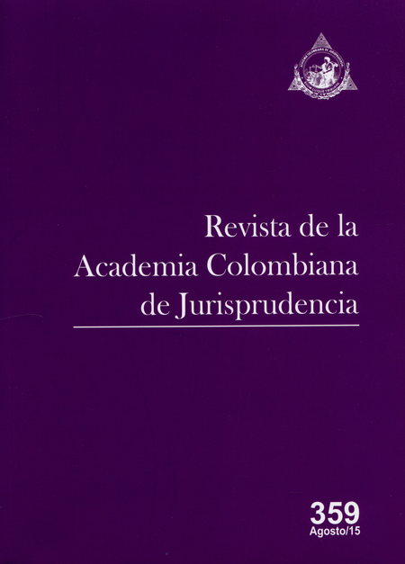 Portada de REV. ACADEMIA COLOMBIANA # 359 DE JURISPRUDENCIA