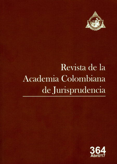 Portada de REV. ACADEMIA COLOMBIANA # 364 DE JURISPRUDENCIA