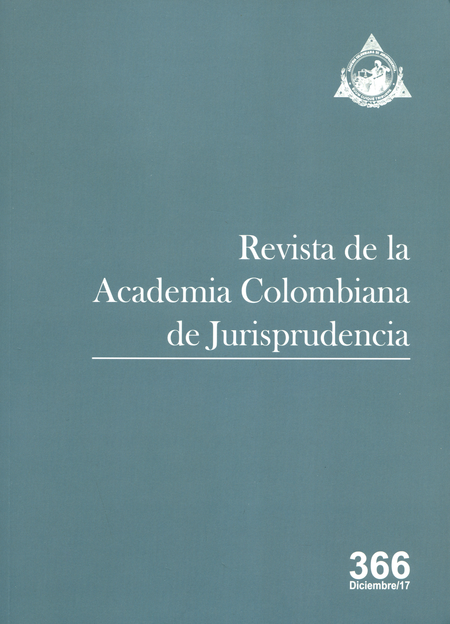 Portada de REV. ACADEMIA COLOMBIANA # 366 DE JURISPRUDENCIA