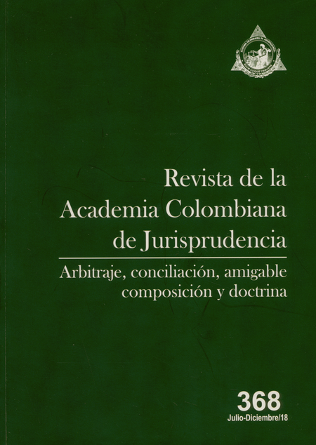 Portada de REV. ACADEMIA COLOMBIANA # 369 DE JURISPRUDENCIA. ENSAYOS - DOCTRINA