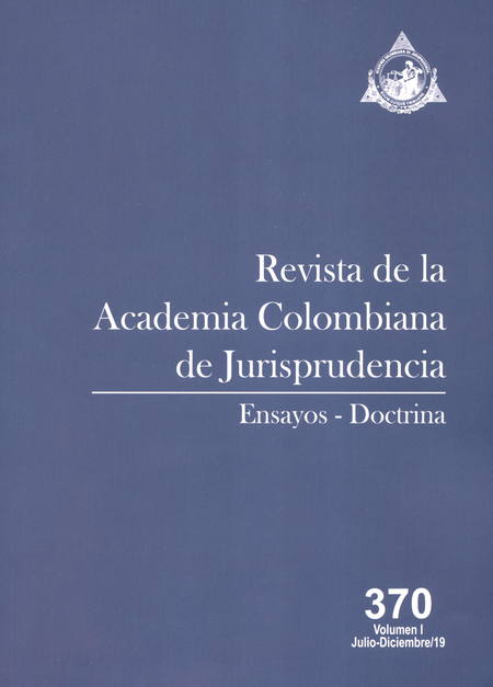 Portada de REV. ACADEMIA COLOMBIANA # 370 (I-II) DE JURISPRUDENCIA