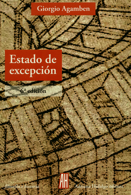 Portada de ESTADO DE EXCEPCION (6ª ED)