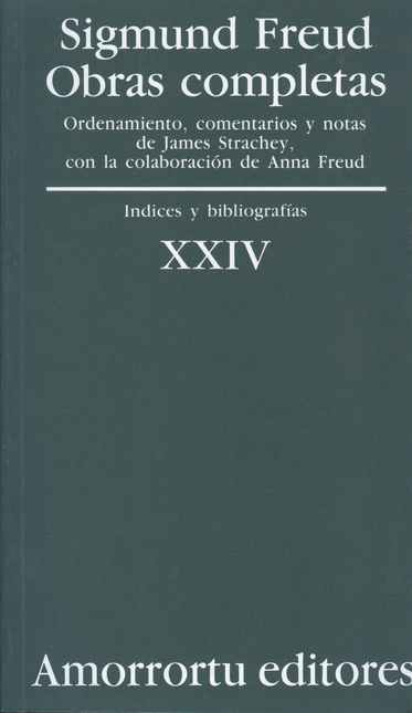 Portada de SIGMUND FREUD XXIV. INDICES Y BIBLIOGRAFIAS