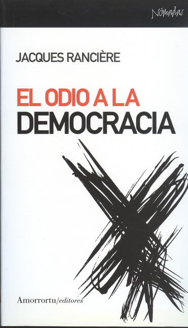 Portada de ODIO A LA DEMOCRACIA, EL