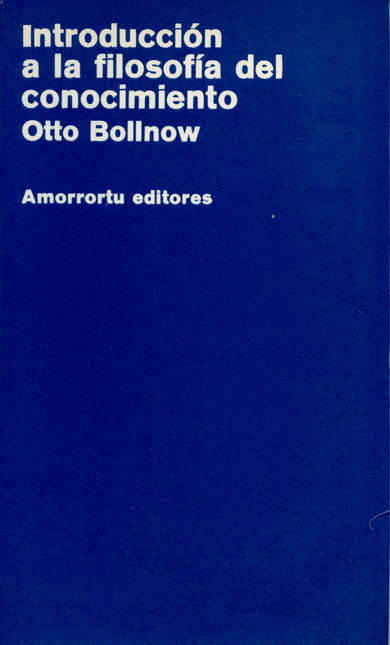 Portada de INTRODUCCION A LA FILOSOFIA DEL CONOCIMIENTO