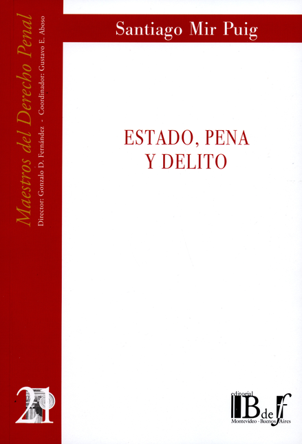 Portada de ESTADO PENA Y DELITO