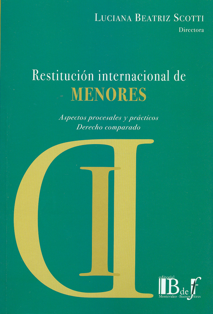 Portada de RESTITUCION INTERNACIONAL DE MENORES