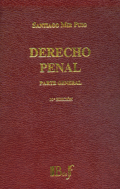 Portada de DERECHO PENAL PARTE GENERAL (10ª ED)(PUIG)