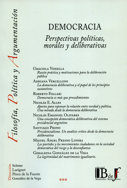 Portada de DEMOCRACIA PERSPECTIVAS POLITICAS MORALES Y DELIBERATIVAS