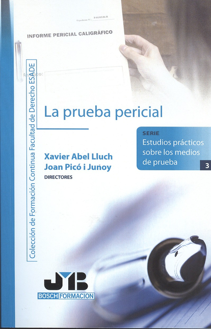 Portada de PRUEBA PERICIAL, LA de PICÓ I JUNOY, Joan