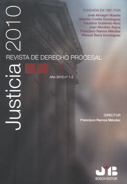 Portada de REV. JUSTICIA 2010 # 1-2 REVISTA DE DERECHO PROCESAL