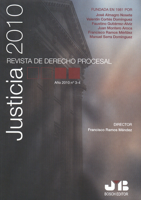 Portada de REV. JUSTICIA 2010 # 3-4 REVISTA DE DERECHO PROCESAL