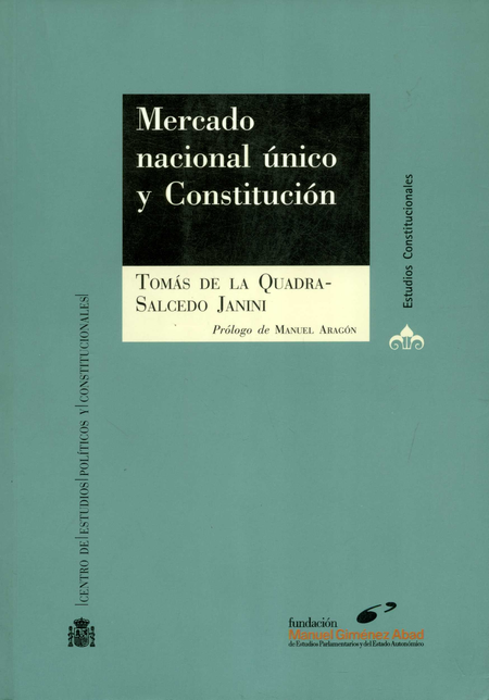Portada de MERCADO NACIONAL UNICO Y CONSTITUCION