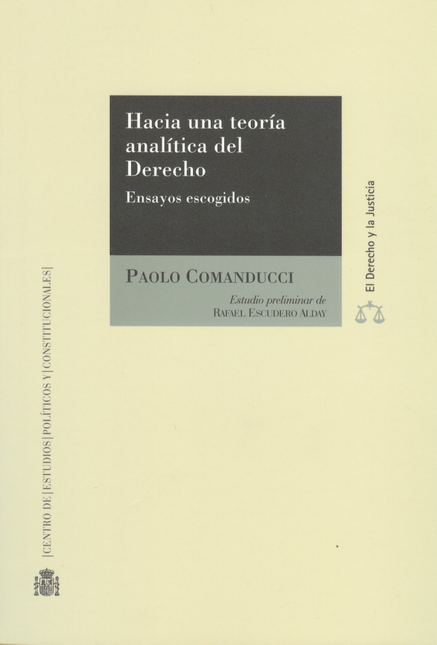Portada de HACIA UNA TEORIA ANALITICA DEL DERECHO. ENSAYOS ESCOGIDOS
