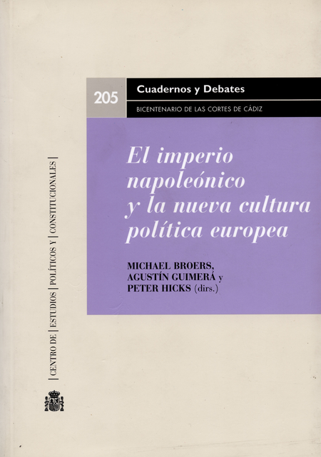 Portada de IMPERIO NAPOLEONICO Y LA NUEVA CULTURA POLITICA EUROPEA, EL