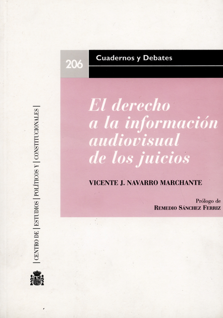 Portada de DERECHO A LA INFORMACION AUDIOVISUAL DE LOS JUICIOS, EL