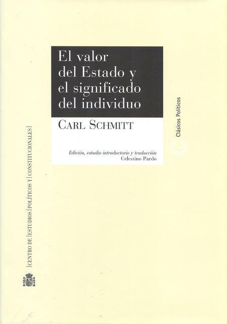 Portada de VALOR DEL ESTADO Y EL SIGNIFICADO DEL INDIVIDUO, EL