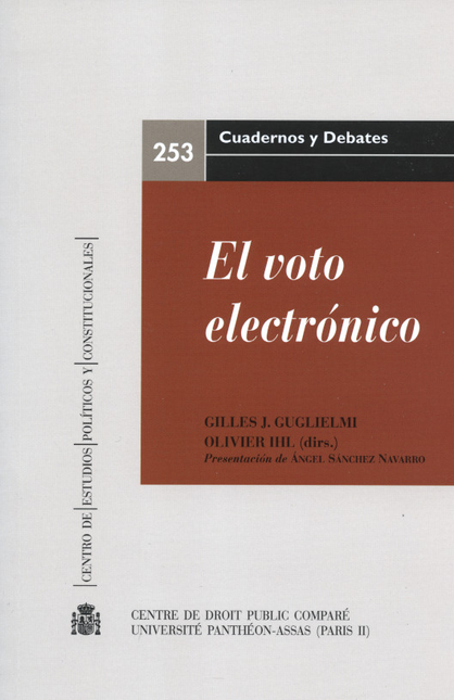 Portada de VOTO ELECTRONICO, EL de GUGLIELMI, Gilles J.