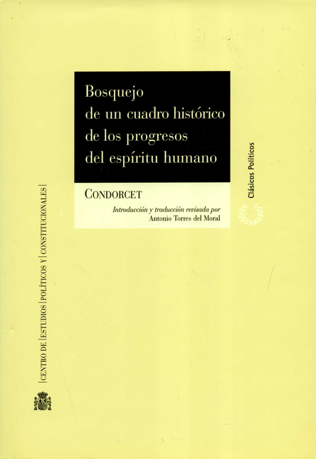 Portada de BOSQUEJO DE UN CUADRO HISTORICO DE LOS PROGRESOS DEL ESPIRITU HUMANO