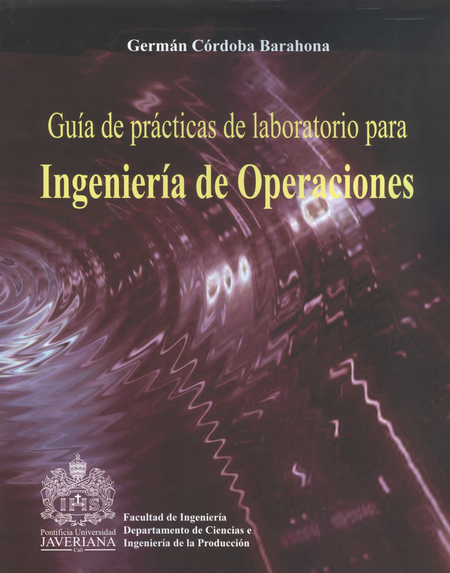 Portada de GUIA DE PRACTICAS DE LABORATORIO PARA INGENIERIA DE OPERACIONES