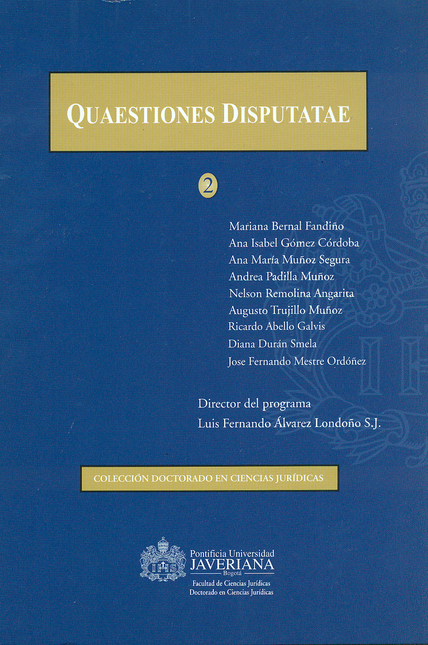 Portada de QUAESTIONES DISPUTATAE 2