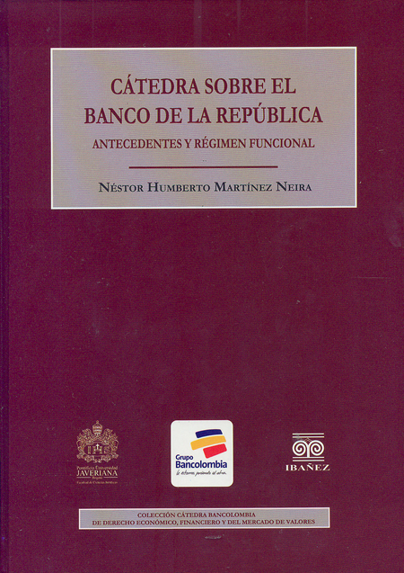 Portada de CATEDRA SOBRE EL BANCO DE LA REPUBLICA