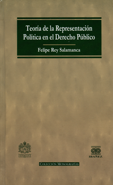 Portada de TEORIA DE LA REPRESENTACION POLITICA EN EL DERECHO PUBLICO