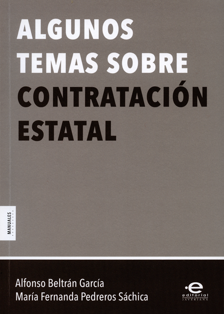 Portada de ALGUNOS TEMAS SOBRE CONTRATACION ESTATAL