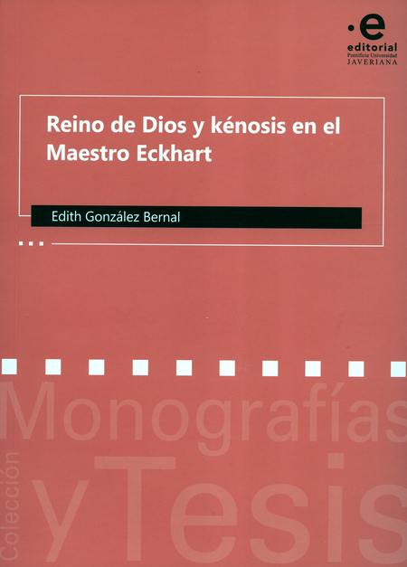Portada de REINO DE DIOS Y KENOSIS EN EL MAESTRO ECKHART