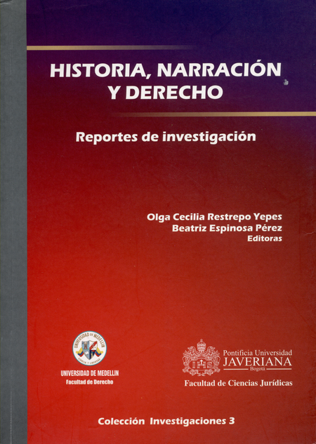 Portada de HISTORIA NARRACION Y DERECHO