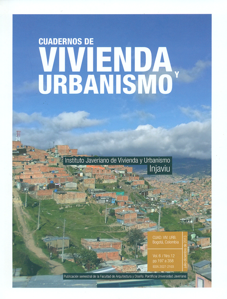 Portada de REV. CUADERNOS DE VIVIENDA VOL.6-12 Y URBANISMO