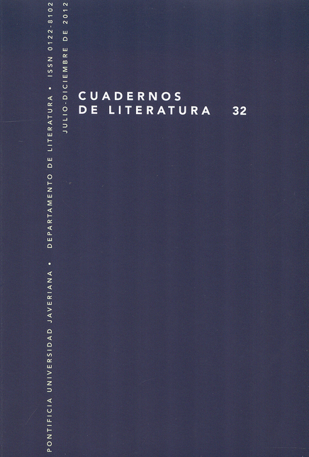 Portada de REV. CUADERNOS DE LITERATURA # 032