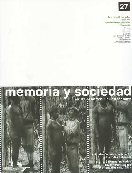 Portada de REV. MEMORIA Y SOCIEDAD # 027