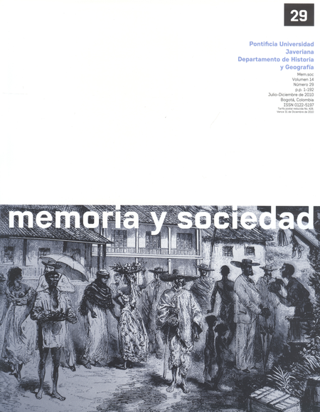 Portada de REV. MEMORIA Y SOCIEDAD # 029
