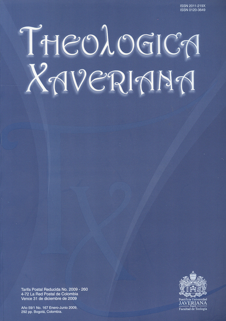Portada de REV. THEOLOGICA XAVERIANA # 167