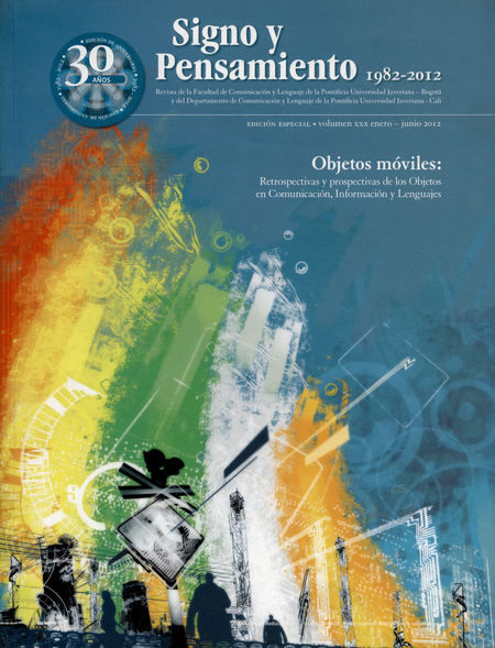 Portada de REV. SIGNO Y PENSAMIENTO # 060 EDICION ESPECIAL 1982-2012. OBJETOS MOVILES