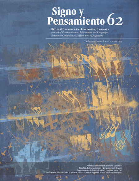 Portada de REV. SIGNO Y PENSAMIENTO # 062