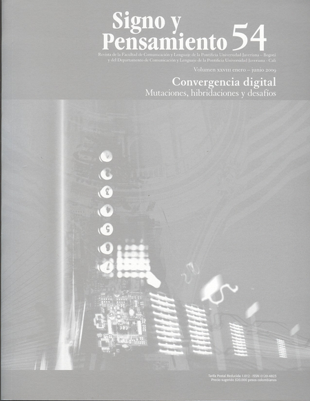 Portada de REV. SIGNO Y PENSAMIENTO # 054