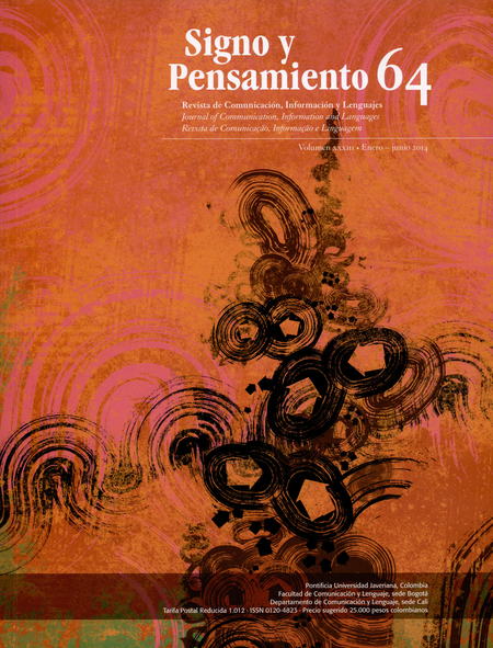 Portada de REV. SIGNO Y PENSAMIENTO # 064