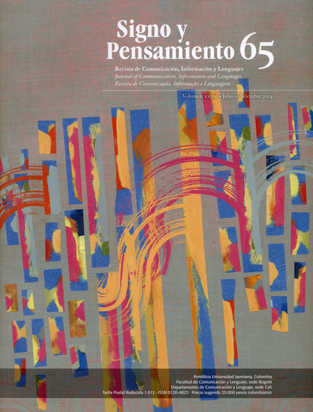 Portada de REV. SIGNO Y PENSAMIENTO # 065