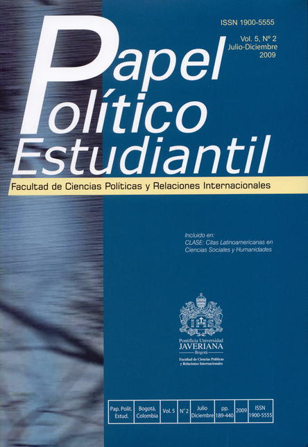 Portada de REV. PAPEL POLITICO ESTUDIANTIL VOL 5-2