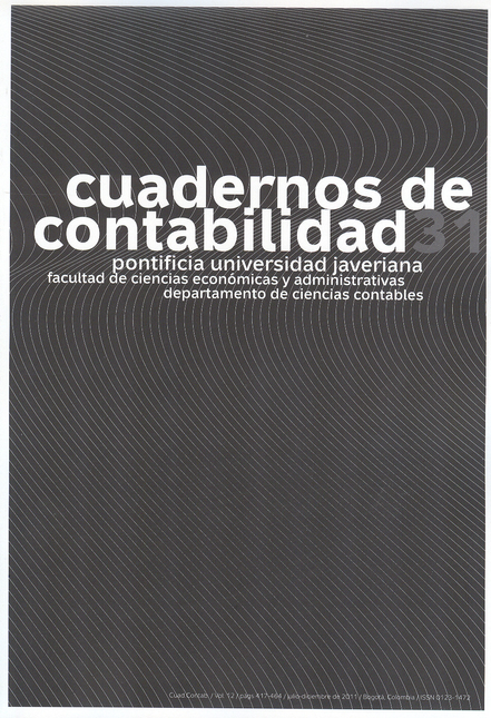 Portada de REV. CUADERNOS DE CONTABILIDAD # 031 de VARIOS, Autores