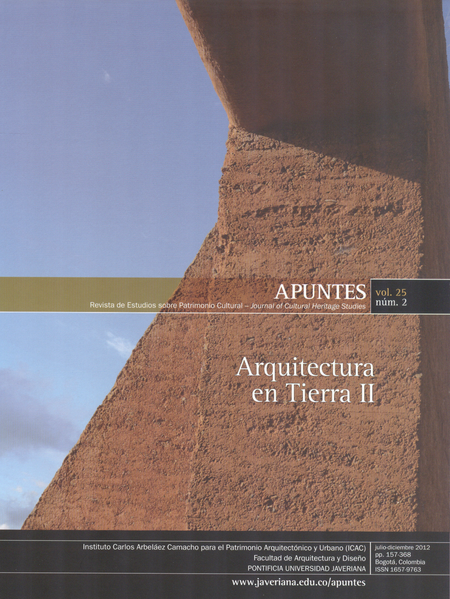Portada de REV. APUNTES # 025 ARQUITECTURA EN TIERRA II