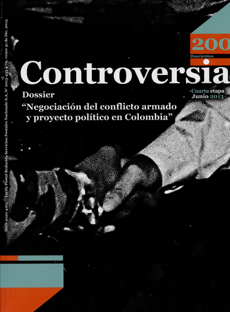 Portada de REV. CONTROVERSIA # 200 NEGOCIACION DEL CONFLICTO ARMADO Y PROYECTO POLITICO EN COLOMBIA