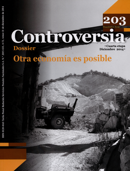 Portada de REV. CONTROVERSIA # 203 DOSSIER OTRA ECONOMIA ES POSIBLE
