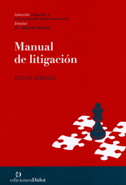 Portada de MANUAL DE LITIGACION de LORENZO, Leticia